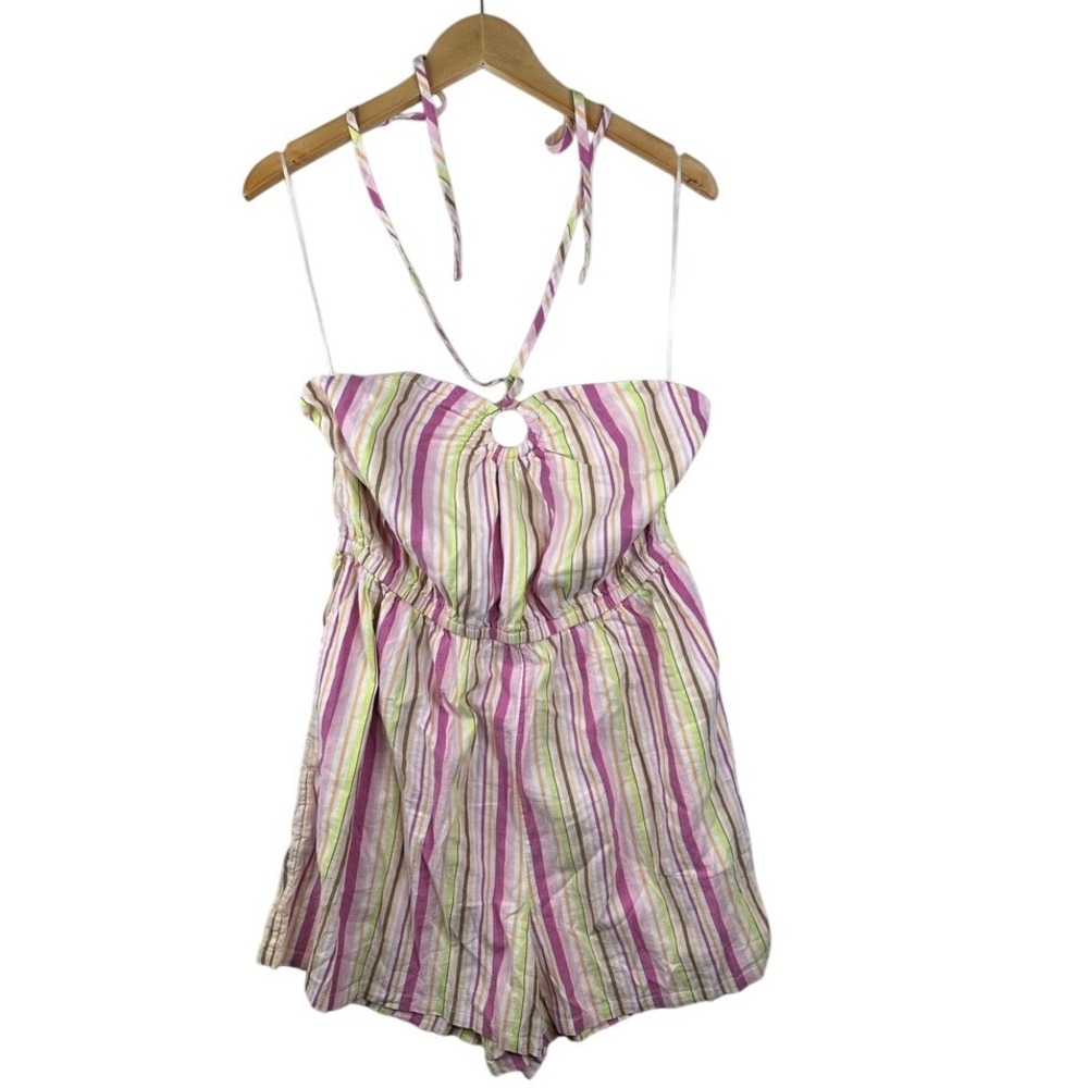 New Old Navy Striped Romper size Large Multicolor
